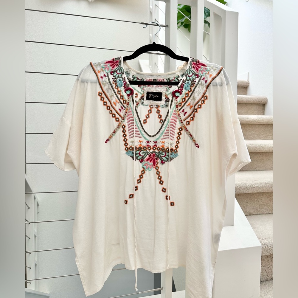 Johnny Was Gorgeous Embroidered top